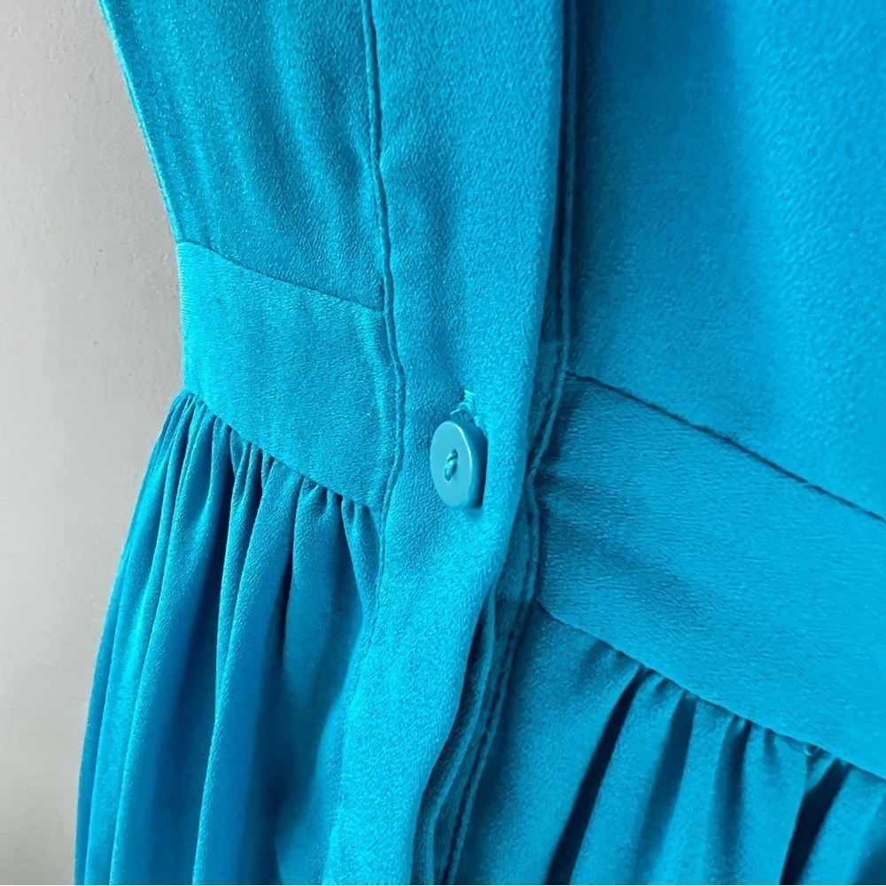 Hobbs London Sleeveless Midi Blue Dress sz US 6 / UK 10 - Picture 10 of 15